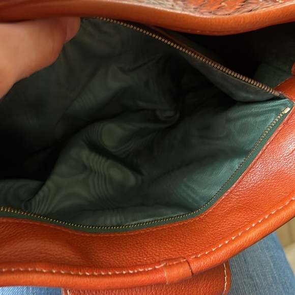 Vintage 1996 Barry Keiselstein-Cord Woven Leather Handbag-Italy - Brown/Caramel - Picture 12 of 13